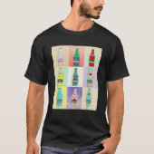 T-shirt Topo Retro Arts déçus Chico tenues en bouteille W (Devant)