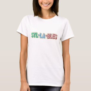 T-shirt Topographie des syllabes