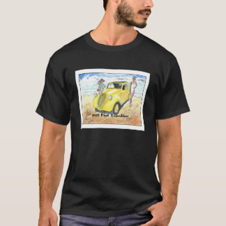T-shirt Topolino Fiat 1937. Aquarelle réalisée en Italie.