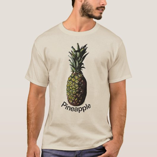 T-shirt Tops masculins d'ananas (Devant)