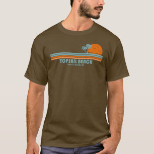 T-shirt Topsail Beach Caroline du Nord Sun Palm Trees