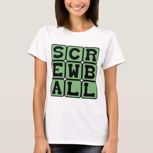 T-shirt Toqué, Type de Lancer ou Comédie (Devant)