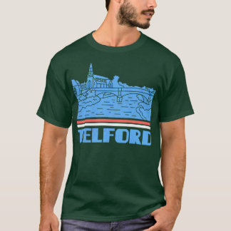 T-shirt Tord City Cadeau England City Silhouette Skyline G