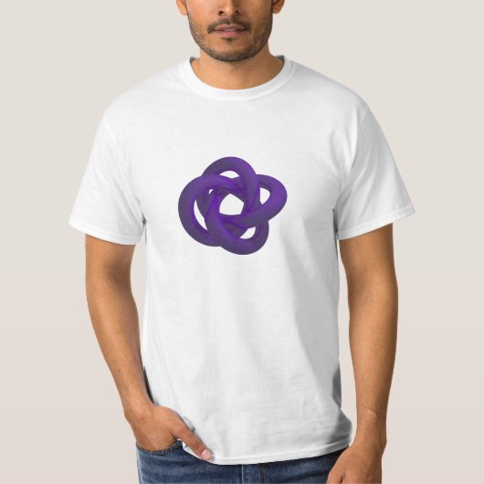 T-shirt Tore noué - pourpre (Devant)