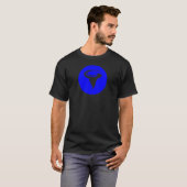T-shirt Tornade circulaire bleue (Devant entier)