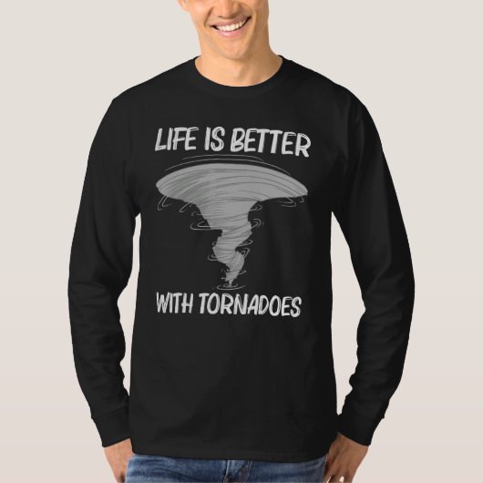 T-shirt Tornade Cool Pour Hommes Femmes Orage Tornade (Devant)