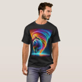 T-shirt Tornade d'ours aux couleurs néons. (Devant entier)