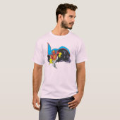 T-shirt Tornade rouge émerge (Devant entier)