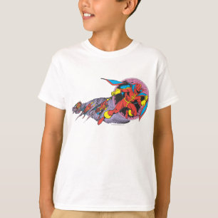 T-shirt Tornade Rouge En Mouvement Vent