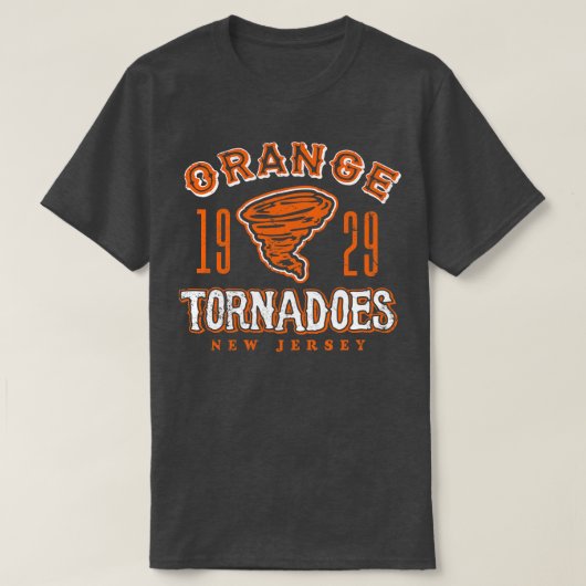 T-shirt Tornades orange (Design devant)