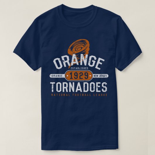 T-shirt Tornades orange (Design devant)
