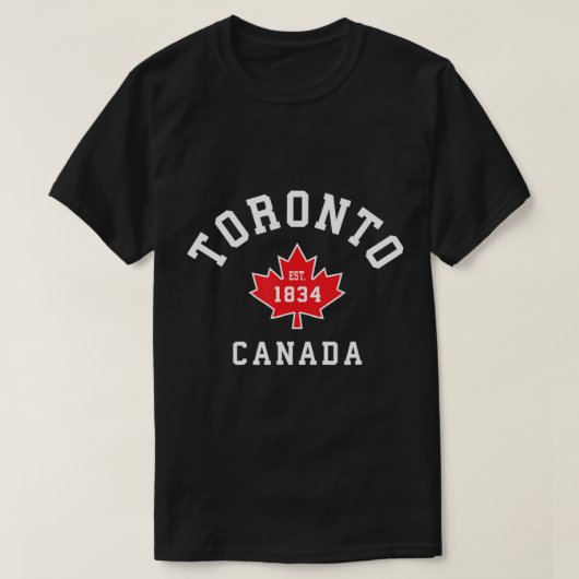 T-shirt Toronto Canada Drapeau canadien Feuille d'érable T (Design devant)
