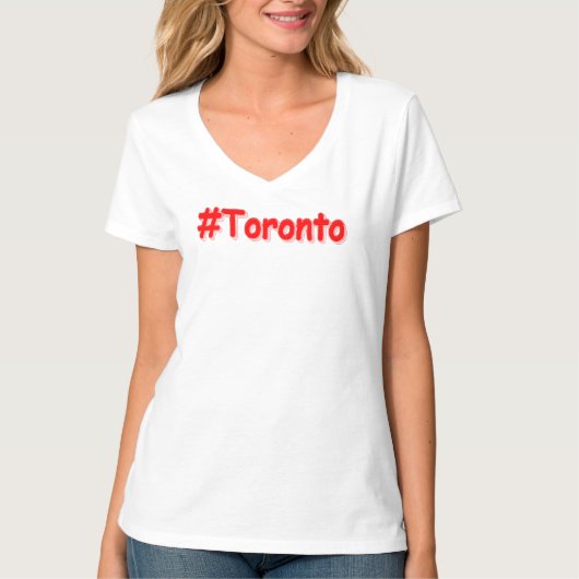 T-shirt "#Toronto" Joli design. Commandez dès maintenant (Devant)
