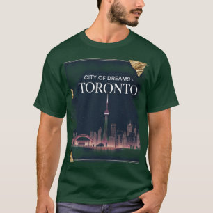 T-shirt Toronto Nightfall - Paysage Urbain Opulent