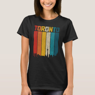 T-shirt Toronto Skyline Pride Vintage Retro Ontario Canada