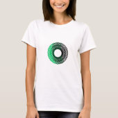 T-shirt Torpam vert-noir pour femmes (Devant)