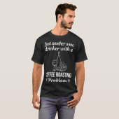 T-shirt Torréfaction de café pour buveur de vin (Devant entier)