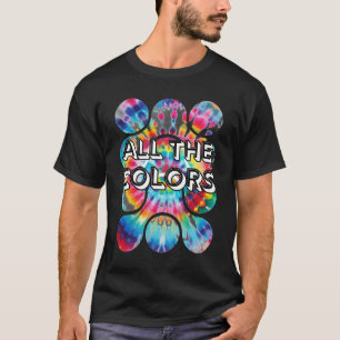 T-shirt Torsion Tie-Dye de Couleur Style Rétro