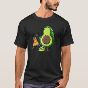 T-shirt Tortilla Chip Guacamole Poop Pooping Avocado Vegan
