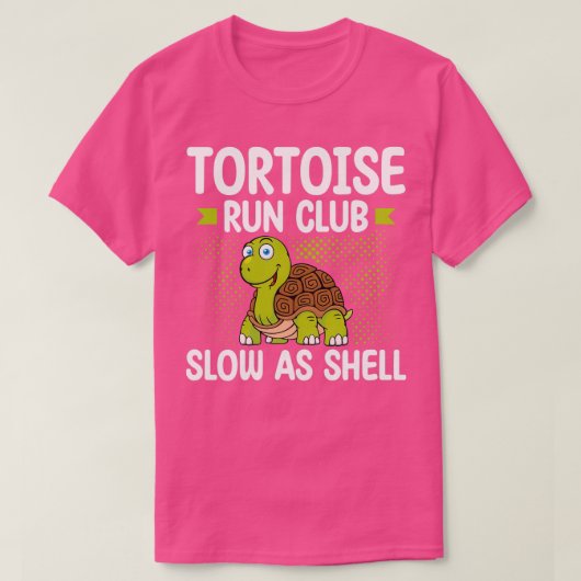 T-shirt Tortoise Coureur Club Lent Comme Coquetteur Marath (Design devant)