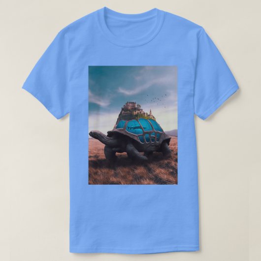 T-shirt Tortoise Surrealism Underwater (Design devant)