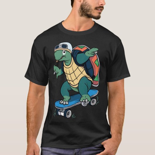 T-shirt Tortoise Tortoise Skateboard Skateboard (Devant)