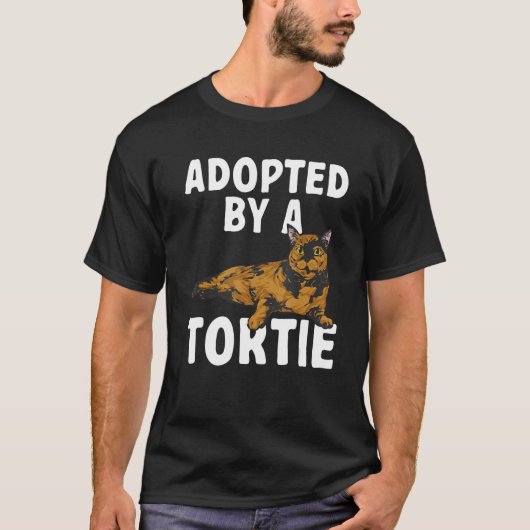 T-shirt Tortoiseshell Cat Adopted By A Tortie Cat (Devant)