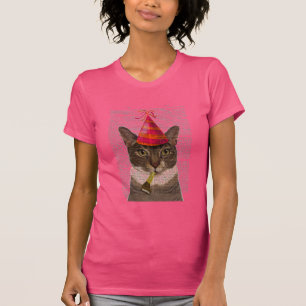 T-shirt Tortoiseshell Chat avec Casquette du Parti