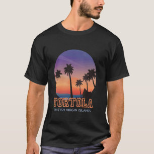T-shirt Tortola British Virgin Islands Sunset Beach