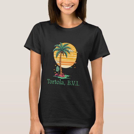 T-shirt Tortola BVI B.V.I British Virgin Islands Souvenir (Devant)