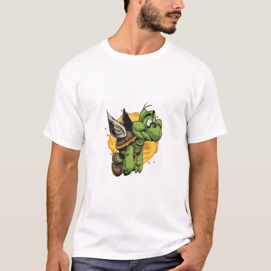 T-shirt Tortue à dessin (Devant)
