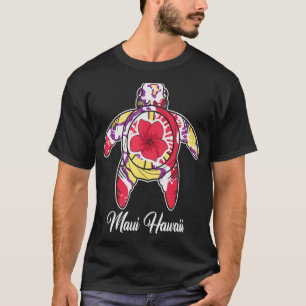 T-shirt Tortue à fleurs de mer Graphisme été Tortue de mer
