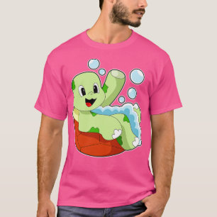 T-shirt Tortue à la baignade avec mousse