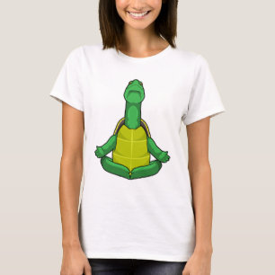 T-shirt Tortue à la méditation de Yoga