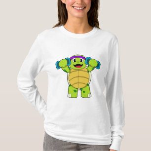 T-shirt Tortue à l'effort entraînement et cloches