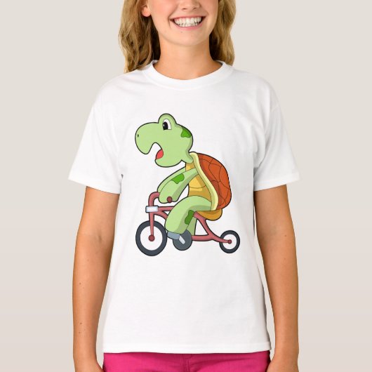 T-shirt Tortue à vélo (Devant)
