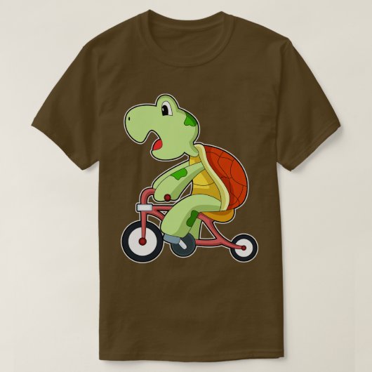 T-shirt Tortue à vélo (Design devant)