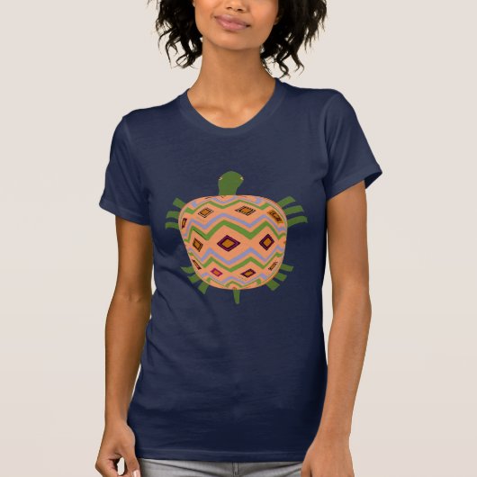 T-shirt Tortue Abstraite (Devant)