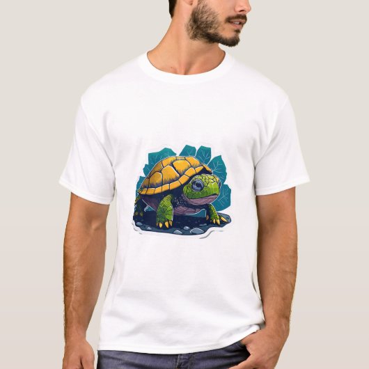 T-shirt Tortue adorable (Devant)