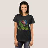 T-shirt Tortue adorable - Nom Cara (Devant entier)