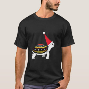 T-shirt Tortue au chapeau de Santa - Tortue de mer vintage