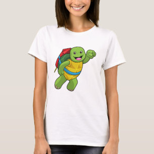 T-shirt Tortue au volant avec fusée