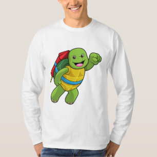 T-shirt Tortue au volant avec fusée