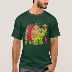 T-shirt Tortue aux arts martiaux avec épée