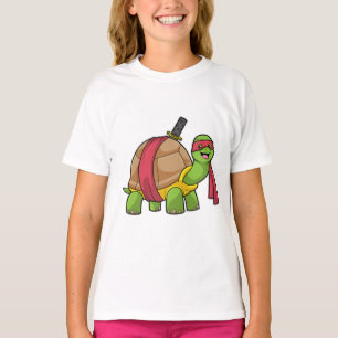 T-shirt Tortue aux arts martiaux avec épée