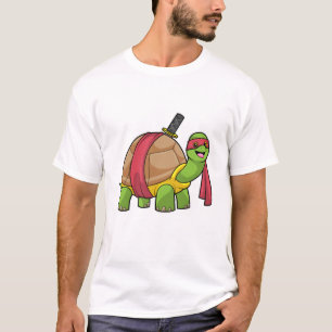 T-shirt Tortue aux arts martiaux avec épée