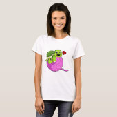 T-shirt Tortue avec balle de laine (Devant entier)