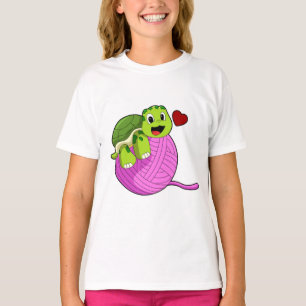 T-shirt Tortue avec balle de laine