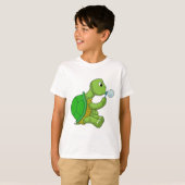 T-shirt Tortue avec bulles de savon (Devant entier)