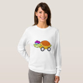 T-shirt Tortue avec coquille comme voiture (Devant entier)